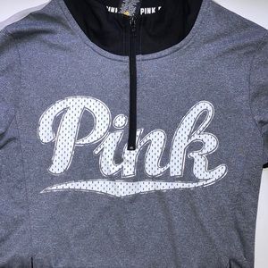 long sleeve grey quarter zip